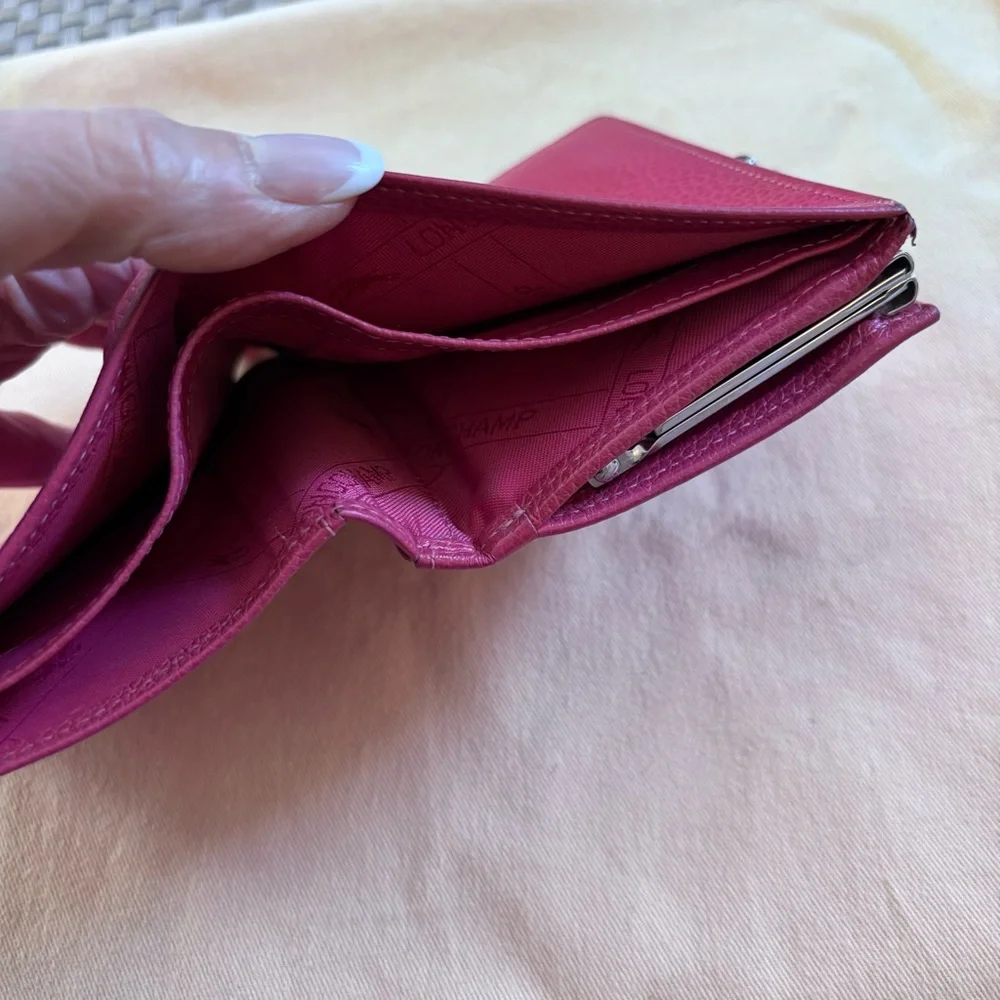 Longchamp Le Foulonné Leather French Wallet RARE COLOR - Picture 3 of 11